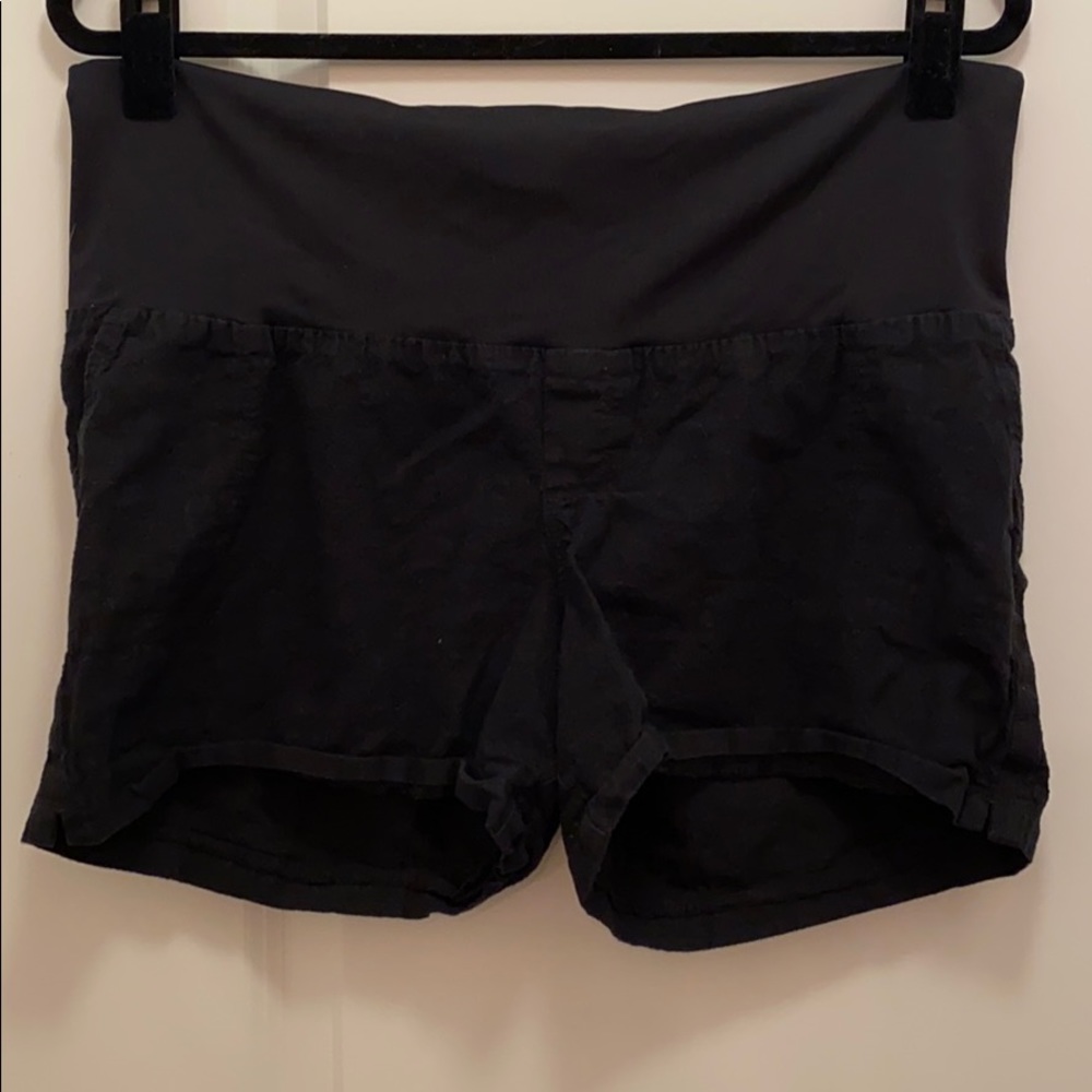 Isabel Maternity Linen Shorts